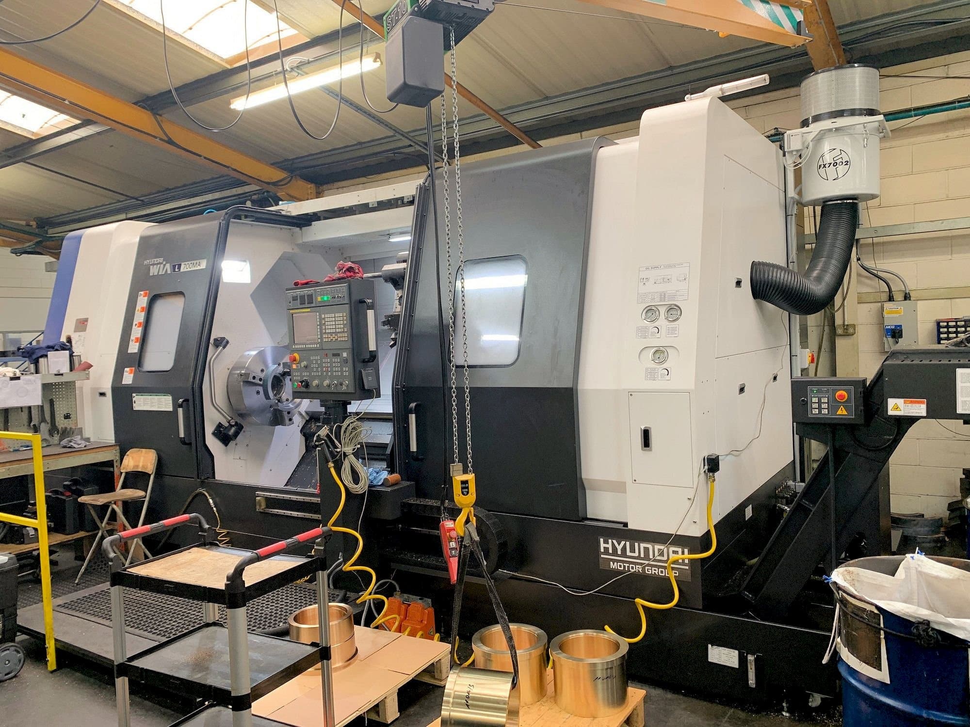 A Hyundai Wia L 700MA gép elölnézete