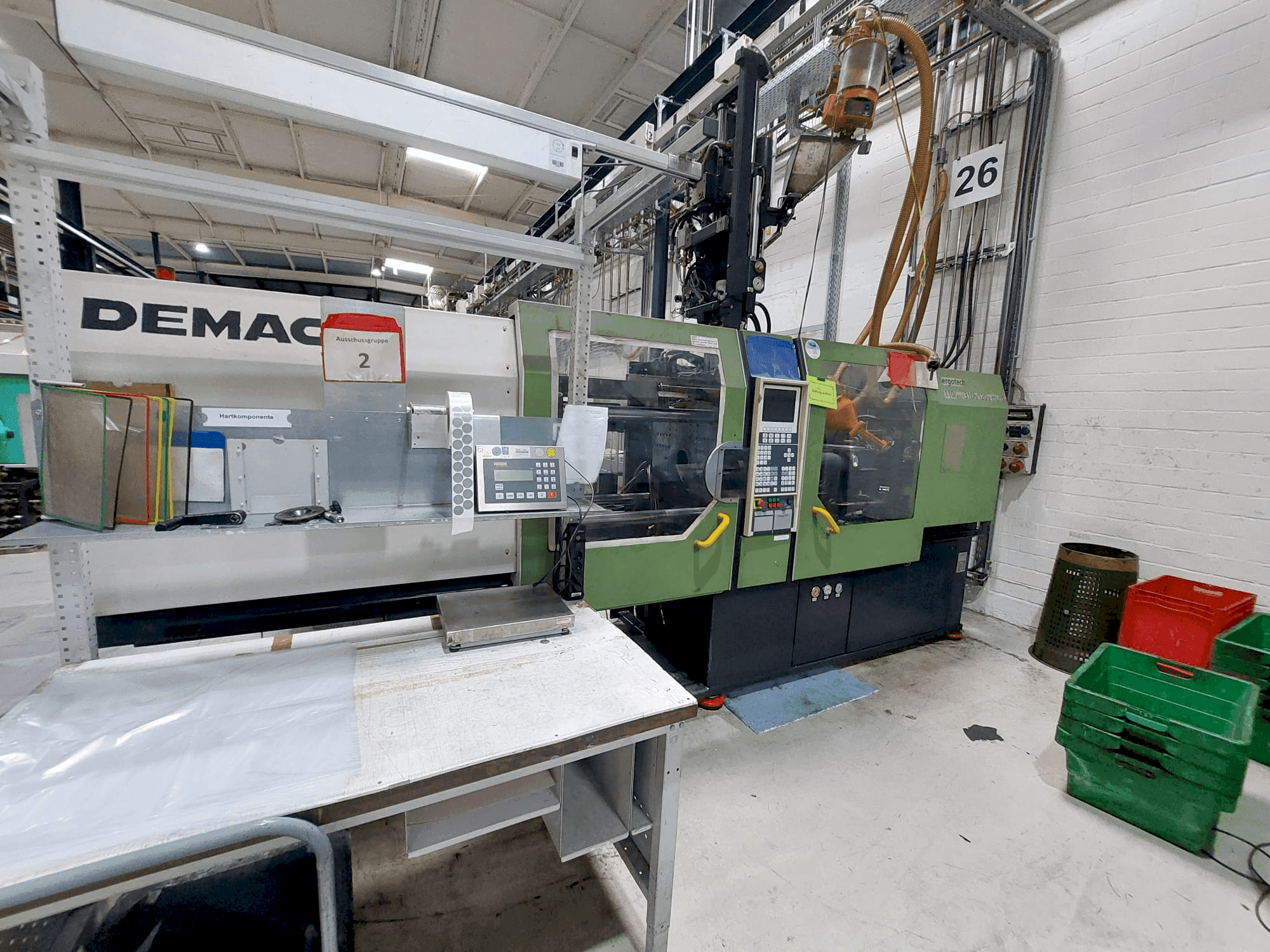 A DEMAG D110-310H/120V gép elölnézete