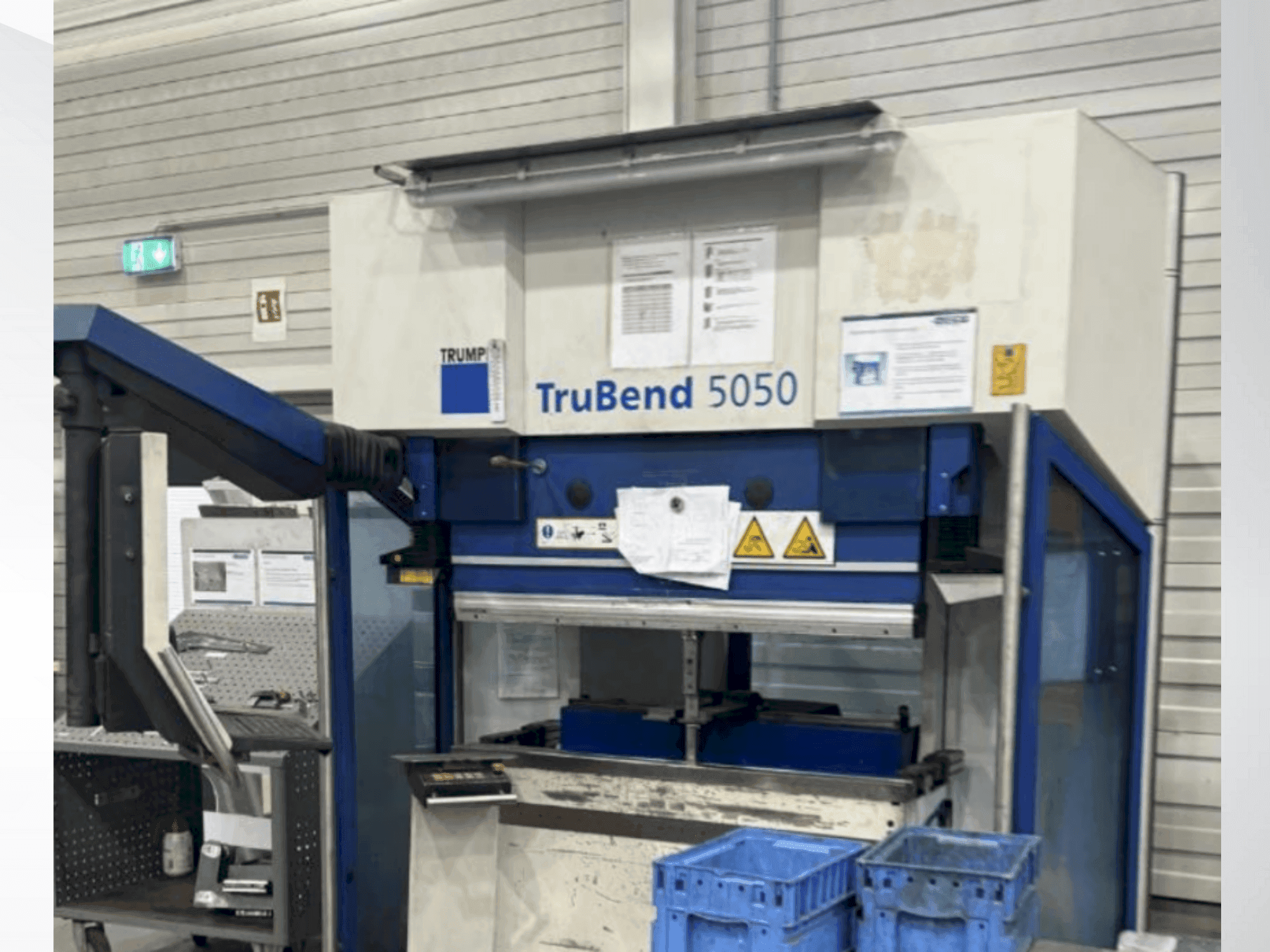 A TRUMPF TruBend V5050 gép elölnézete
