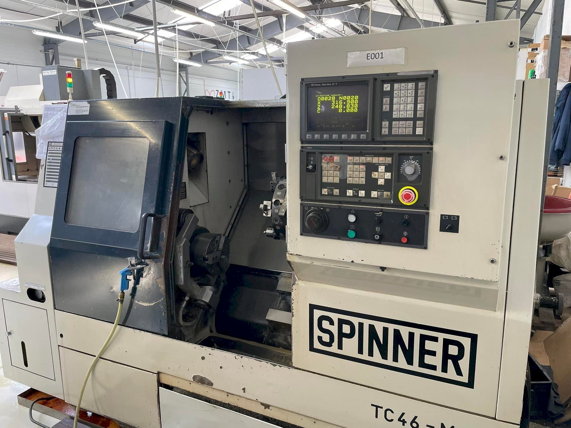 A SPINNER TC46 MC gép elölnézete