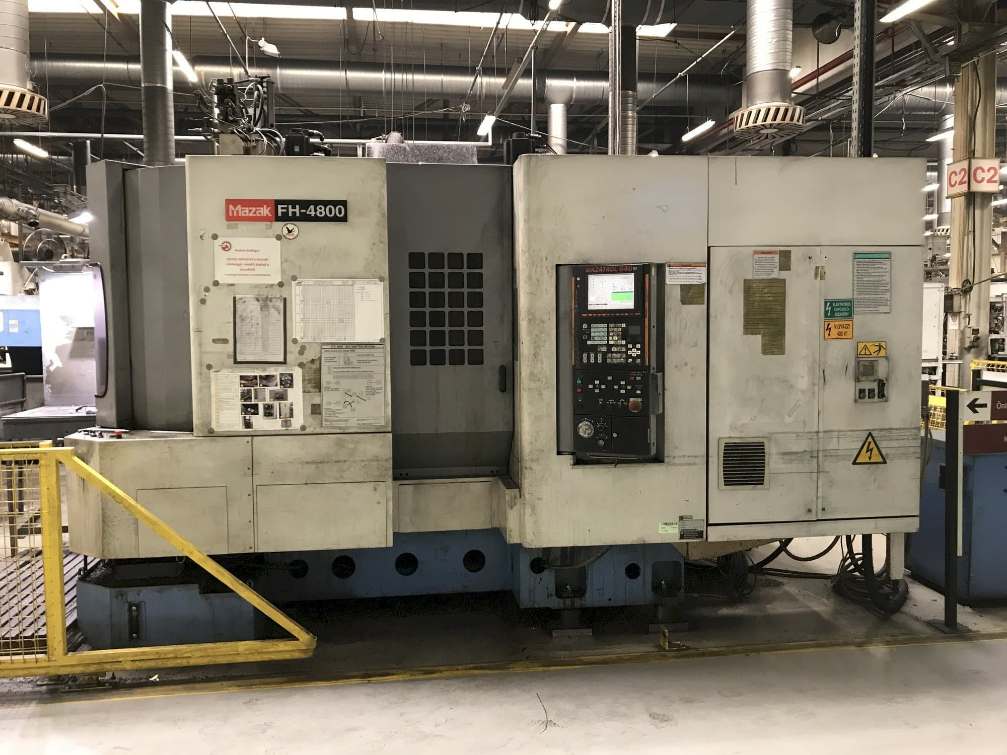 A Mazak FH-4800 40T gép elölnézete