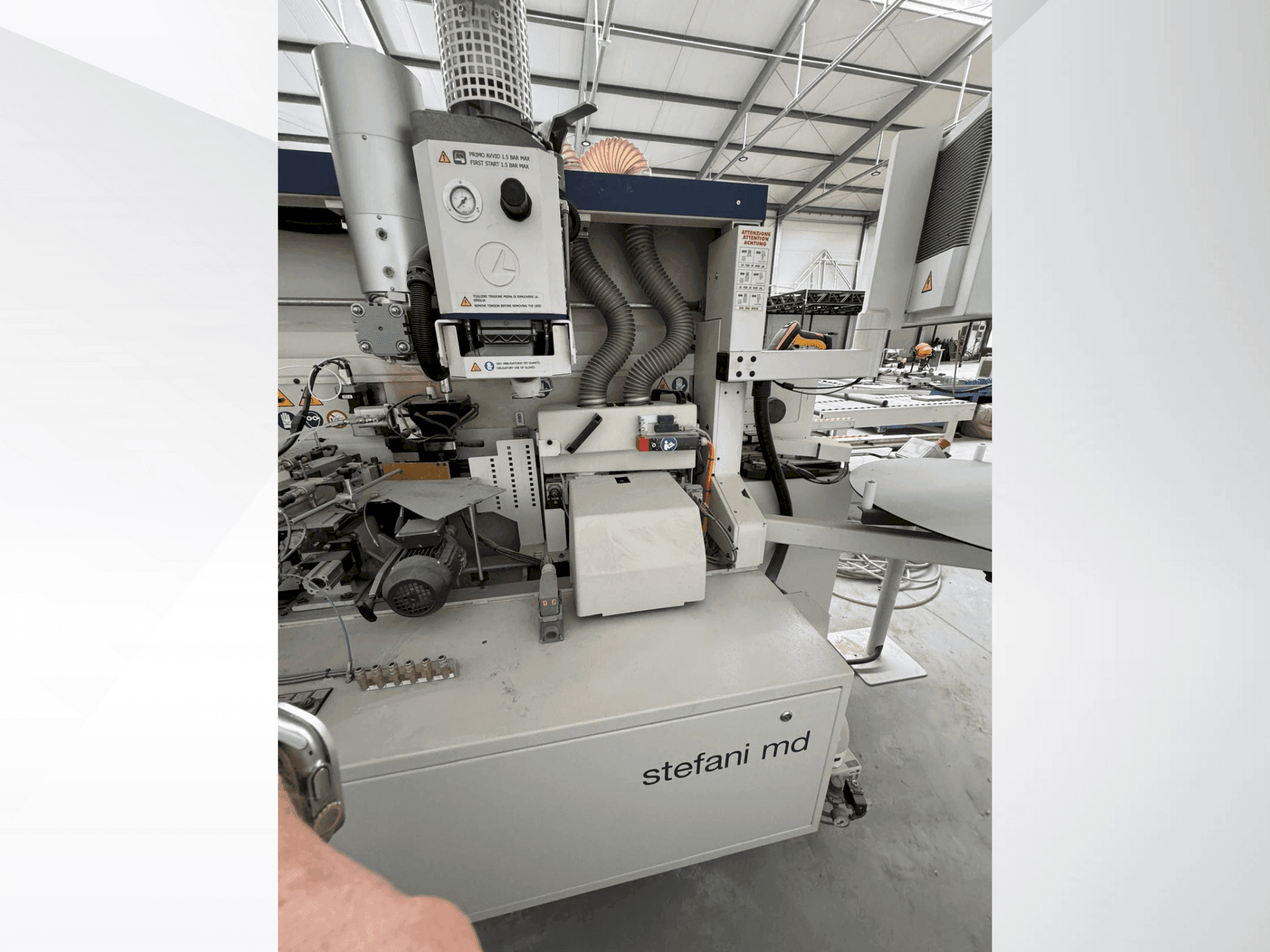 A SCM STEFANI MD gép elölnézete