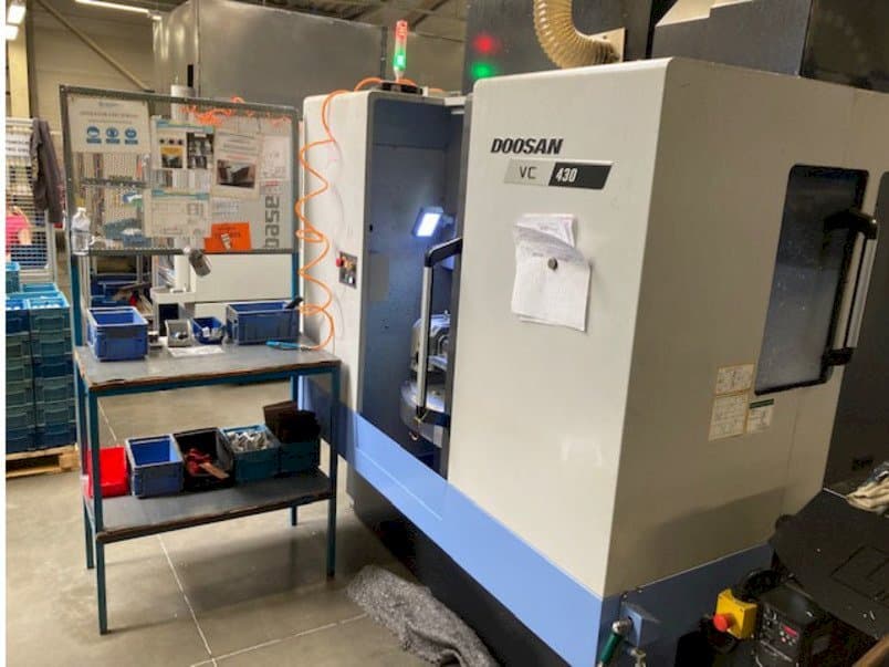 A Doosan VC 430 gép elölnézete