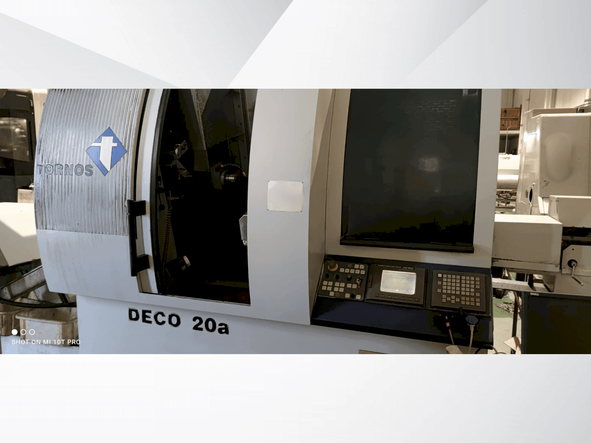 A Tornos-Bechler Deco 20a  gép elölnézete