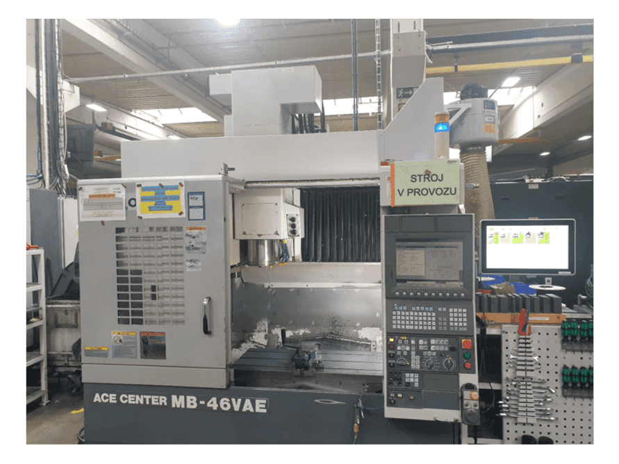 A Okuma MB-46VAE gép elölnézete