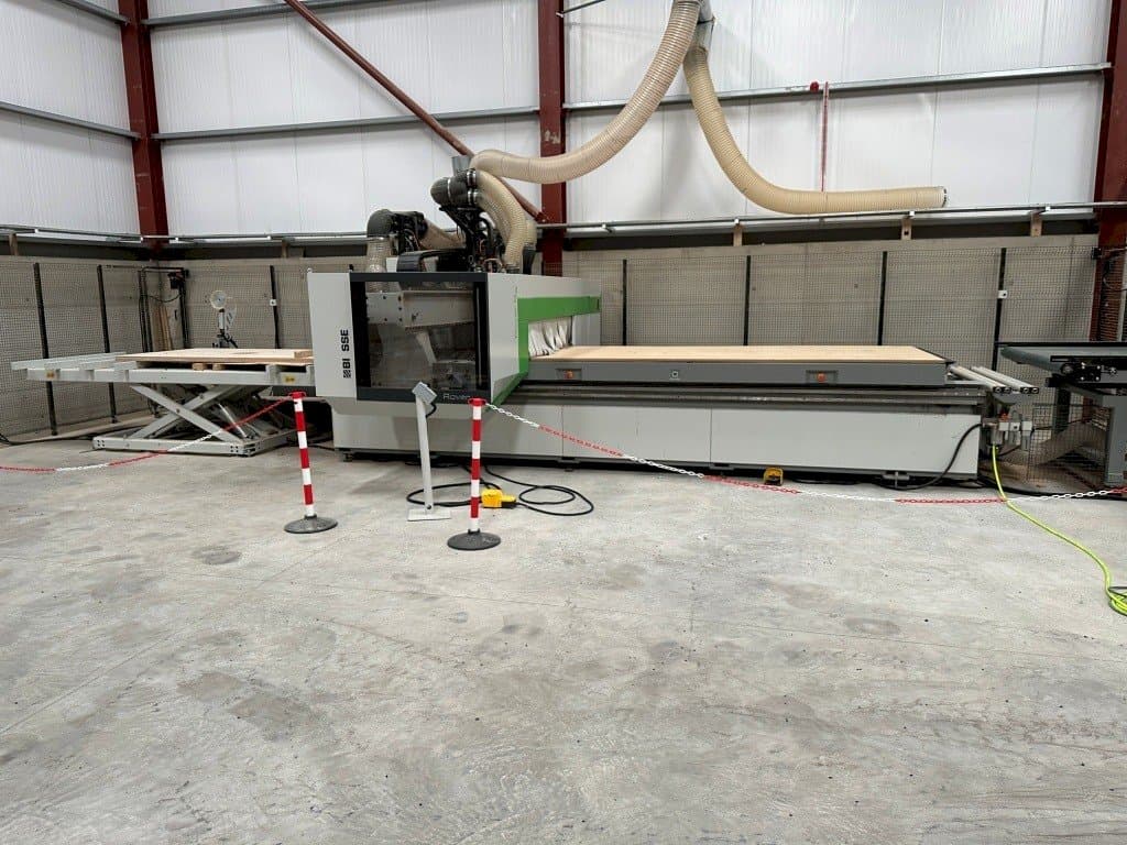 A BIESSE gép elölnézete