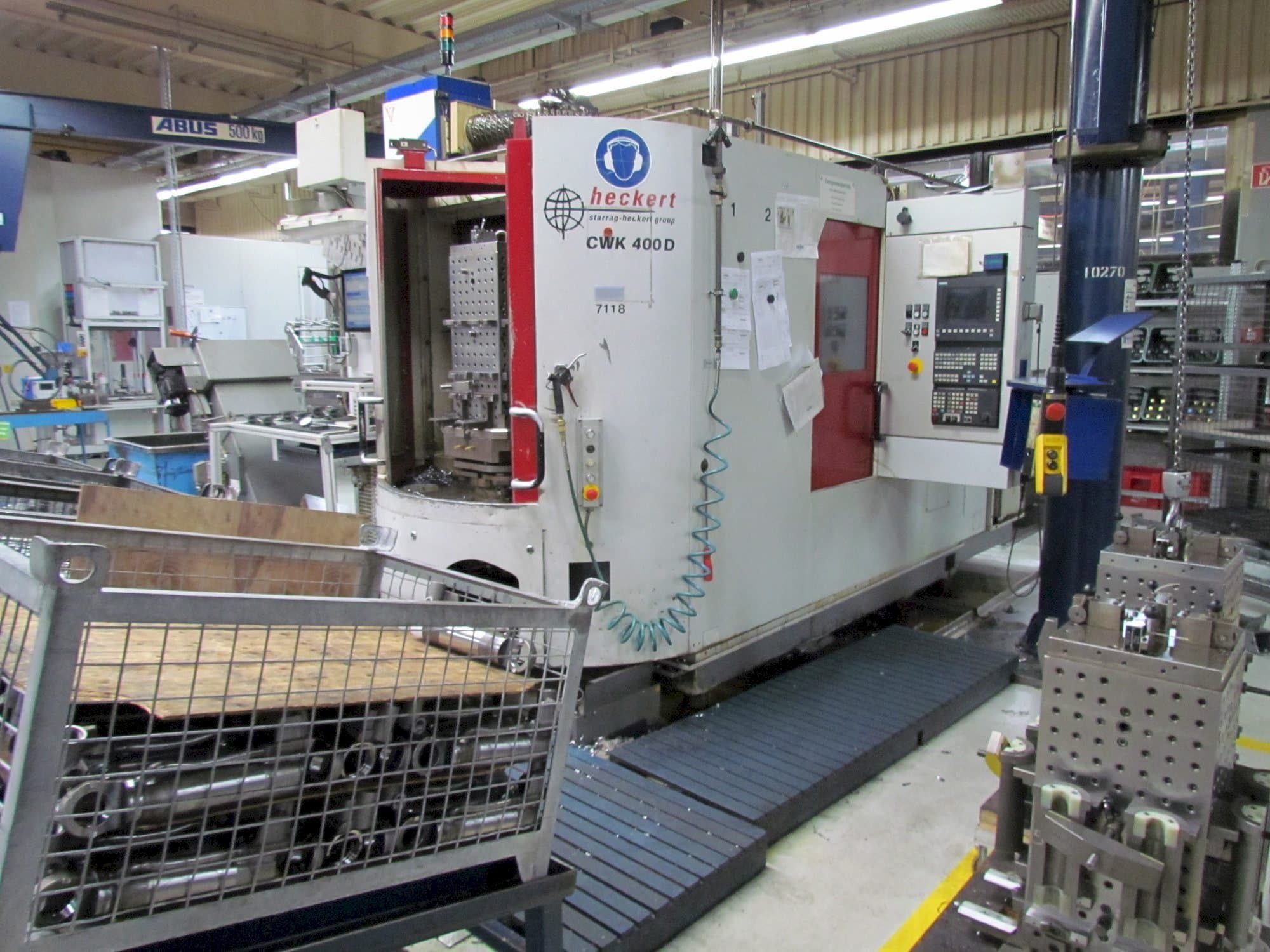 A Heckert CWK 400 D gép elölnézete