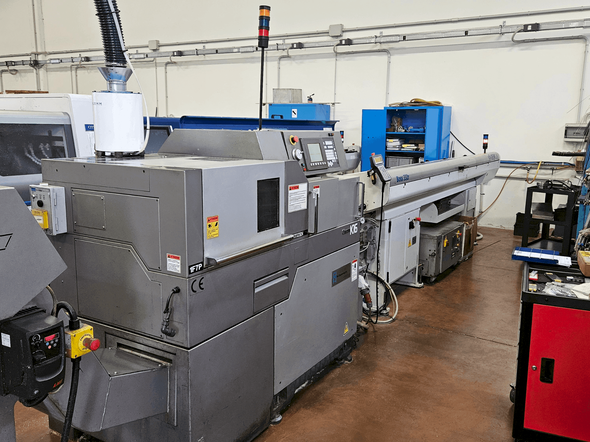 A Citizen Cincom K16 VII gép elölnézete