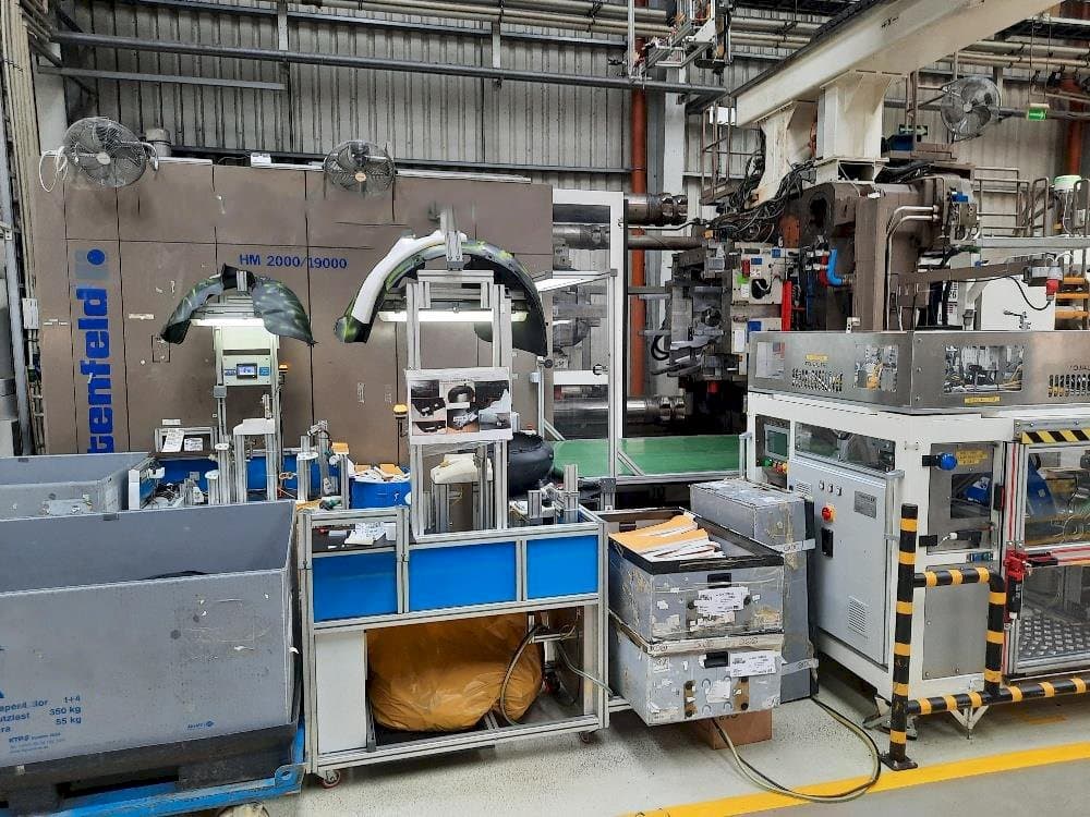 A Battenfeld HM2000/19000 gép elölnézete