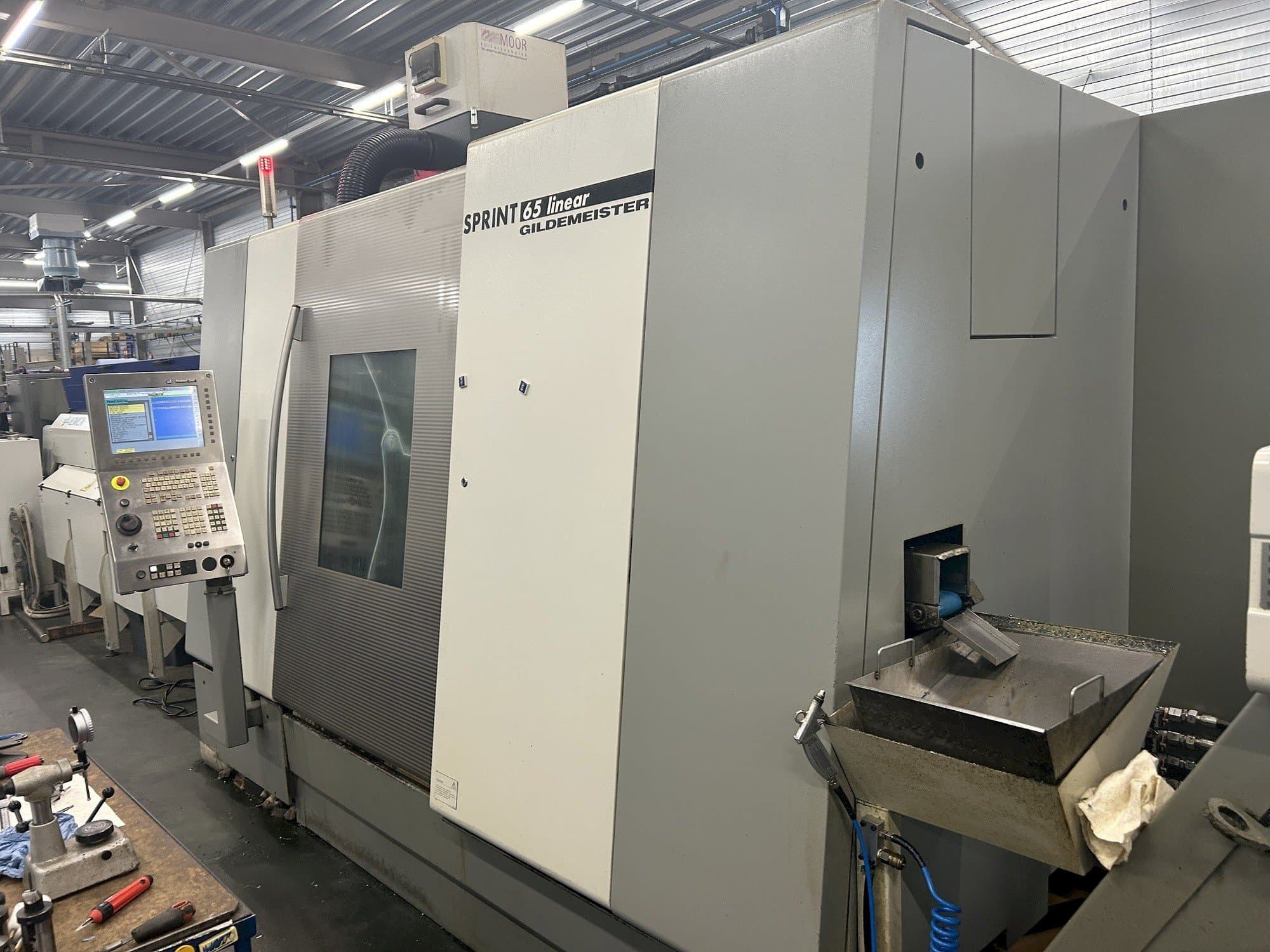 A Gildemeister Sprint 65 linear gép elölnézete