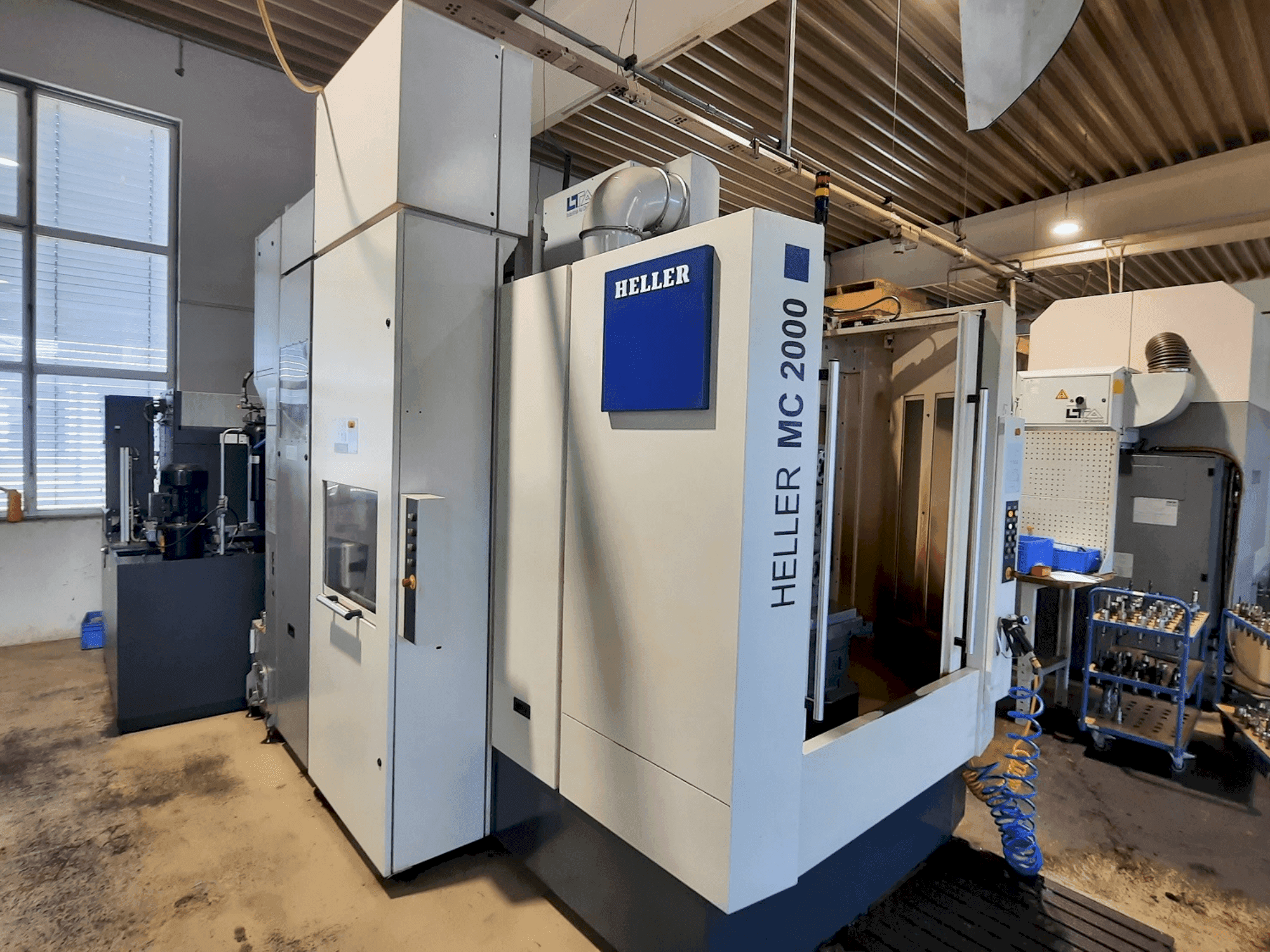 A HELLER MC 2000  gép elölnézete