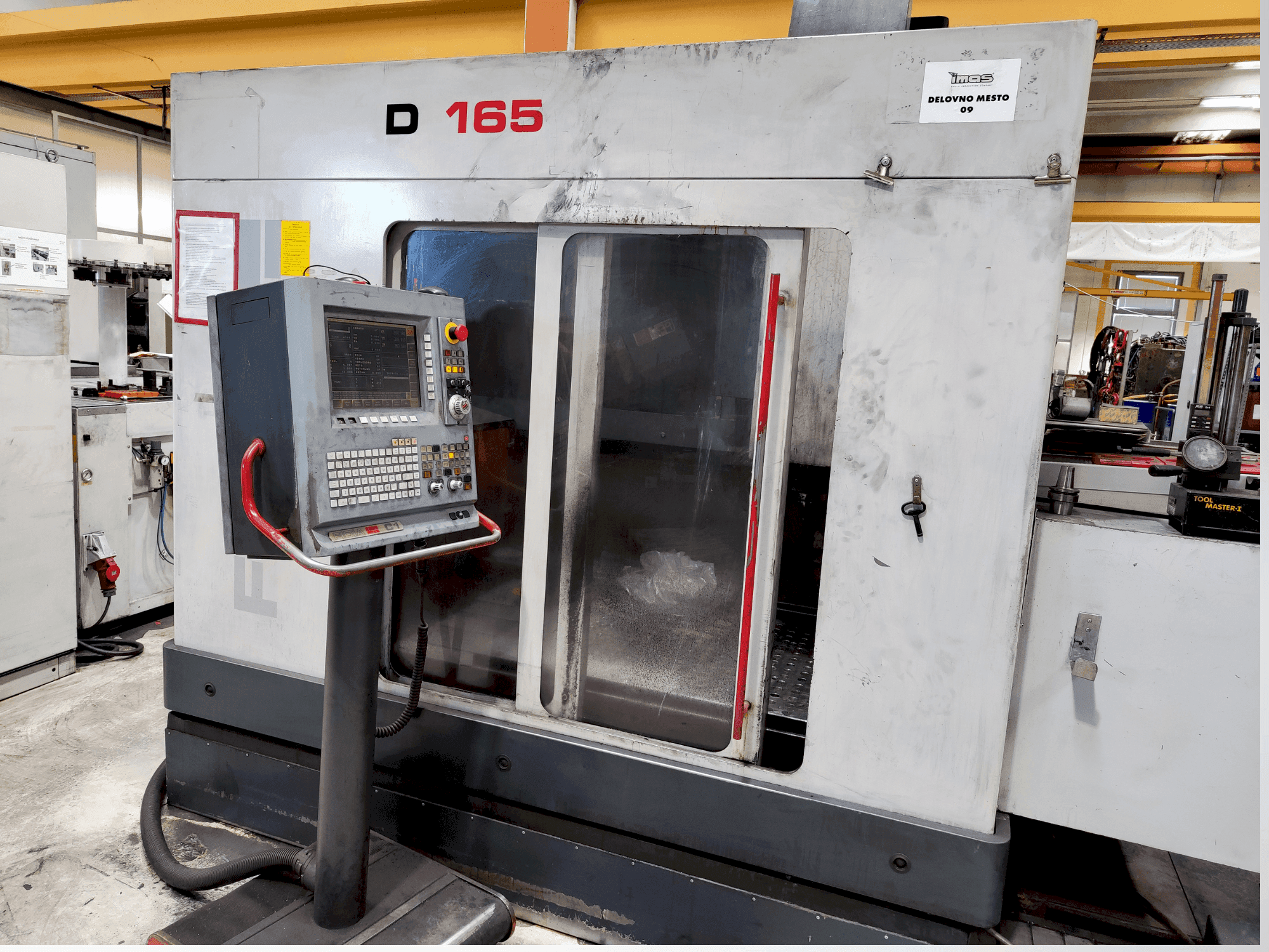 A Fidia D165 3A  gép elölnézete