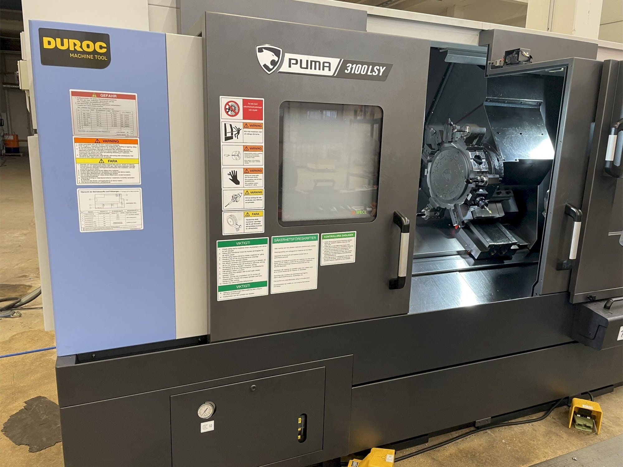 A Doosan Puma gép elölnézete