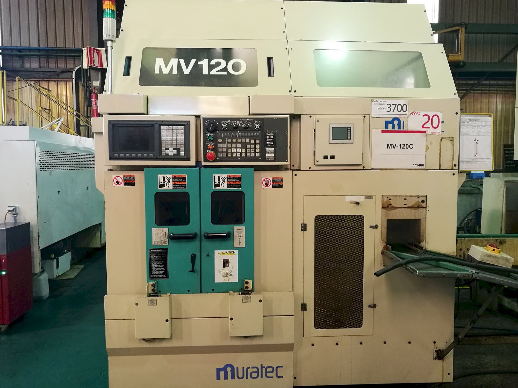 A MURATA Muratec MV 120 gép elölnézete