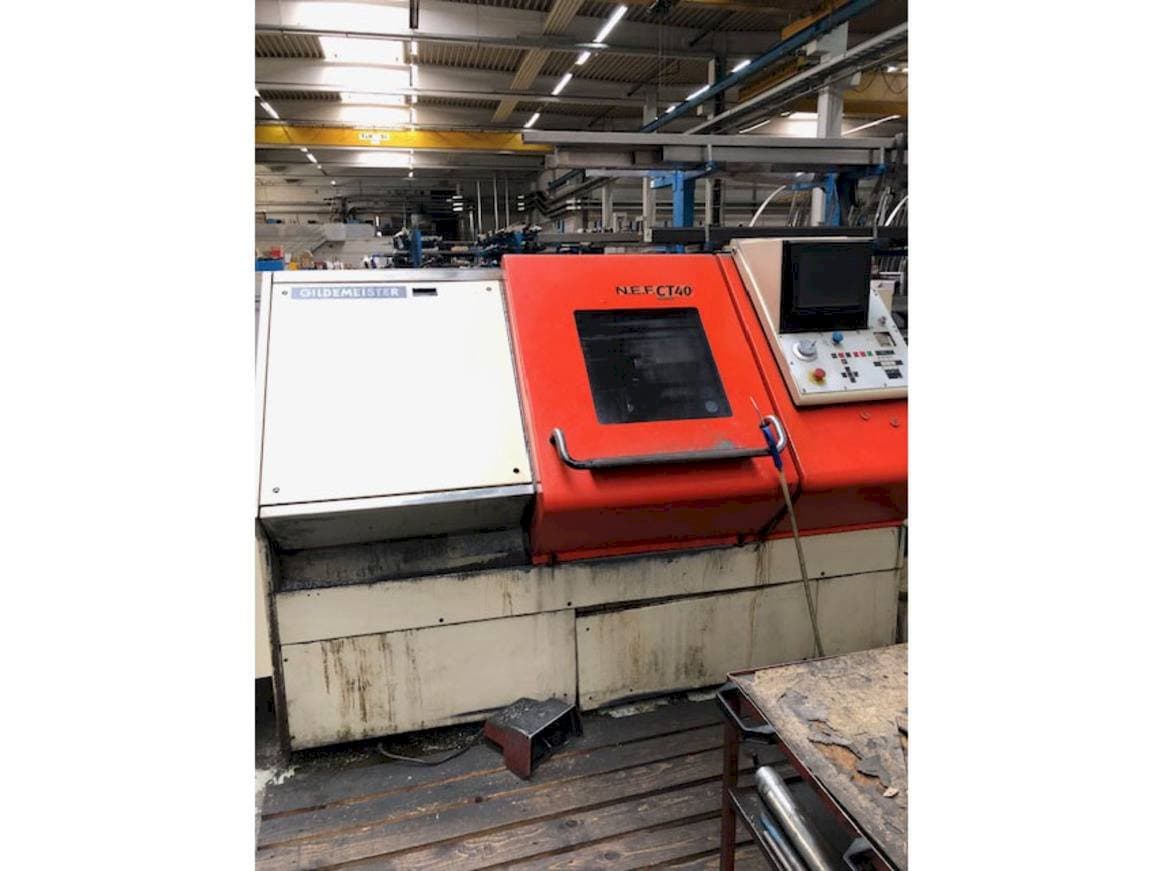 A Gildemeister NEF CT 40 gép elölnézete