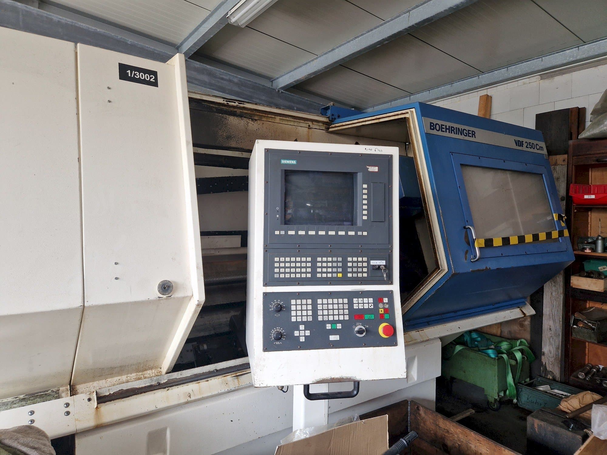 A BOEHRINGER VDF 250 Cm gép elölnézete