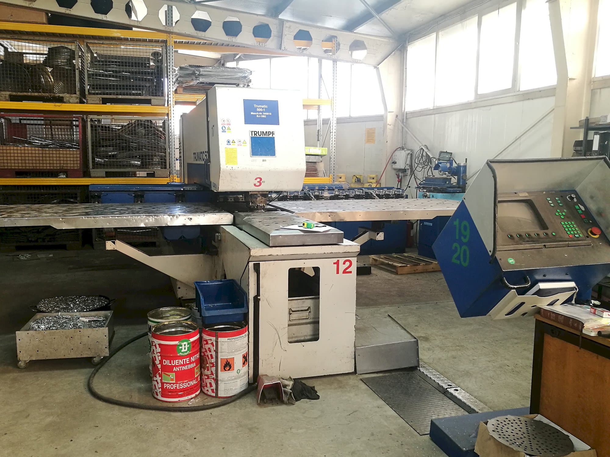 A Trumpf Trumatic 500 gép elölnézete