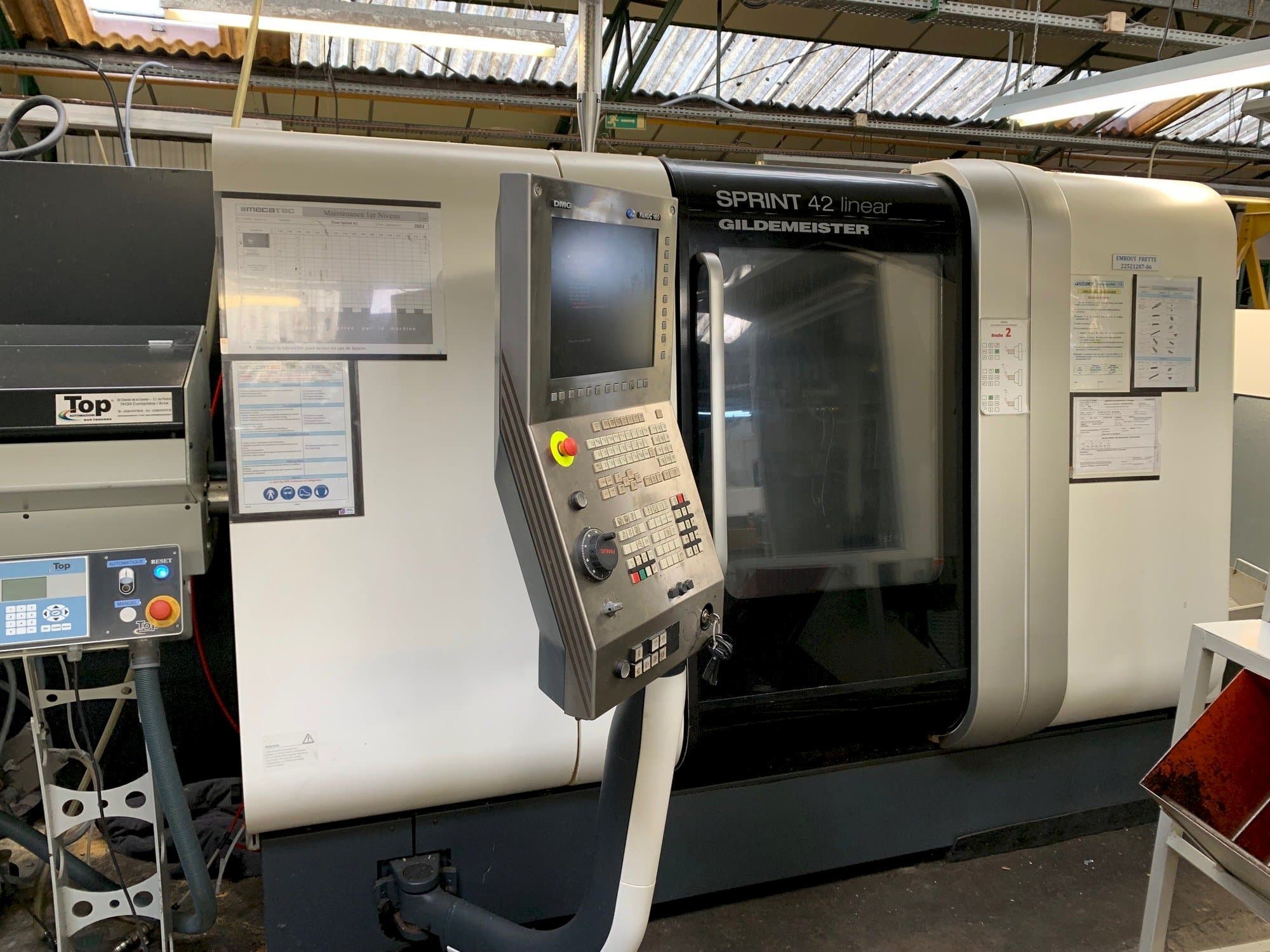 A DMG SPRINT 42 linear gép elölnézete