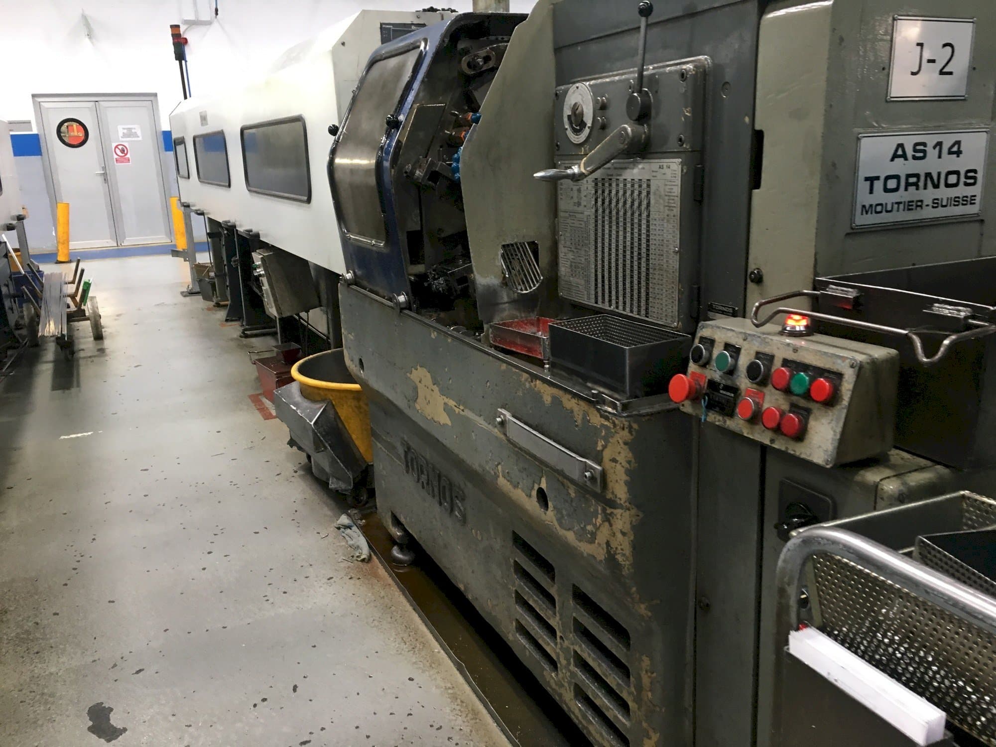 A Tornos-Moutier Suisse AS 14 gép elölnézete