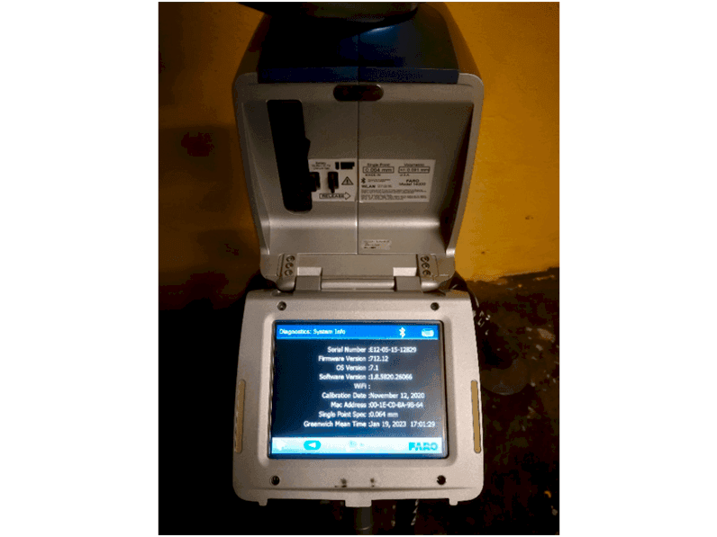 A Faro EDGE Measuring arm  gép elölnézete