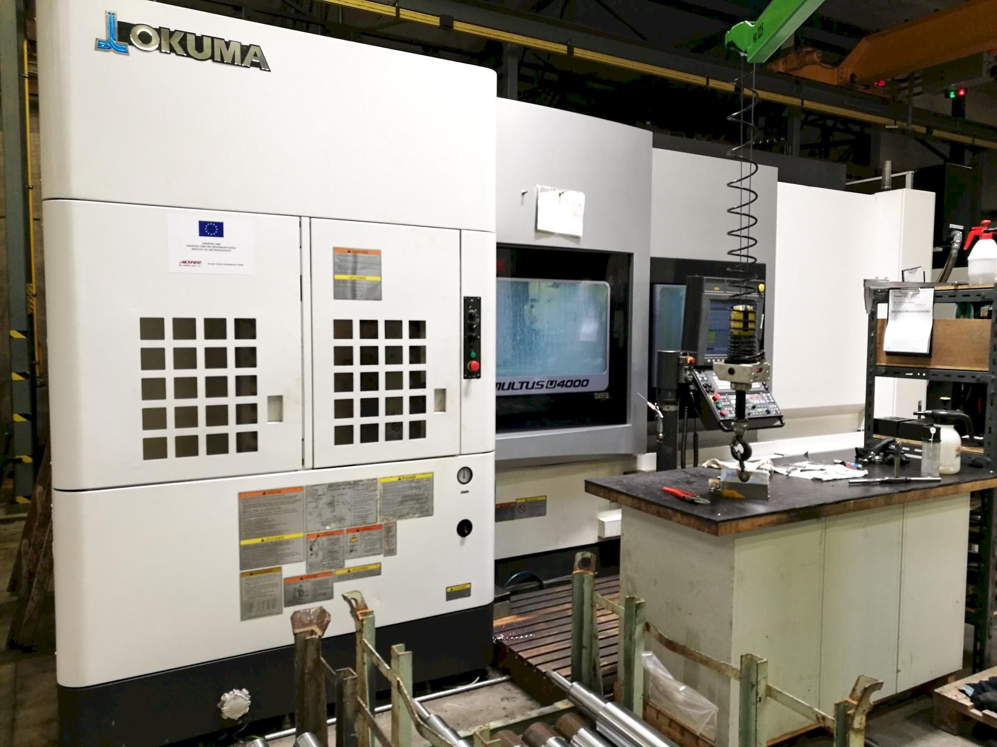 A Okuma Multus U4000 1SC-2000 gép elölnézete