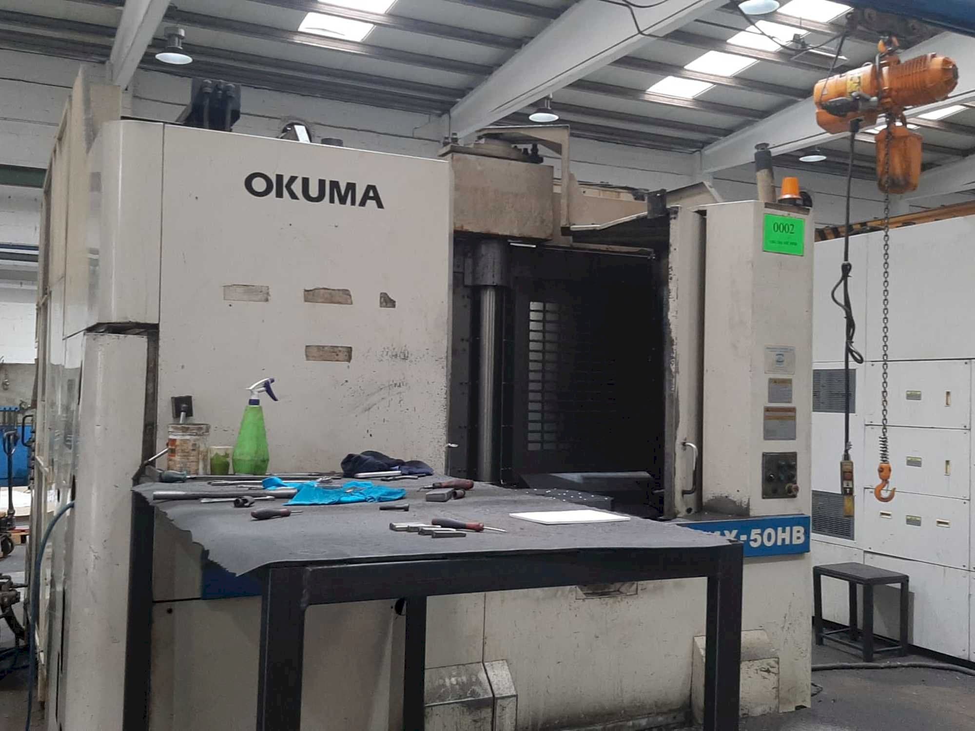 A Okuma MX-50HB  gép elölnézete