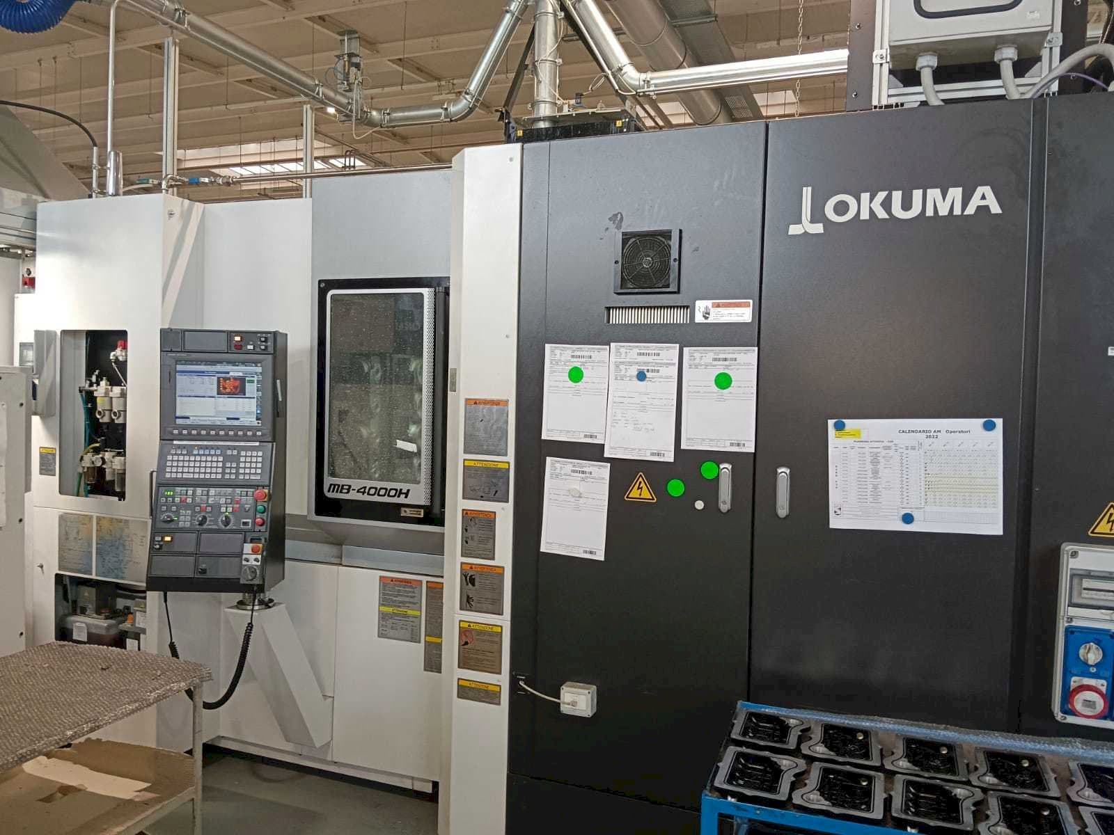 A Okuma MB-4000H gép elölnézete