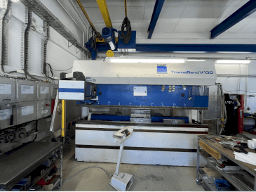 A TRUMPF TrumaBend V130 gép elölnézete