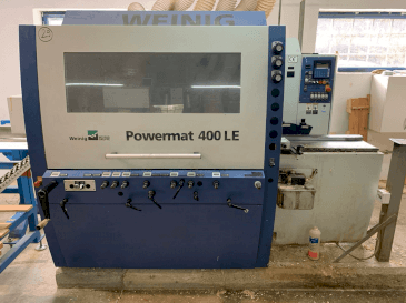 A WEINIG / DIMTER POWERMAT 400LE gép elölnézete