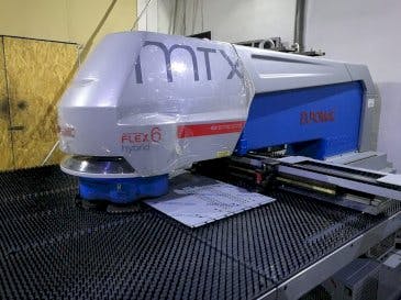 A Euromac MTX Flex 6  gép elölnézete