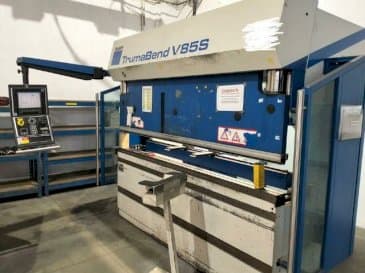 A Trumpf TrumaBend V85S gép elölnézete