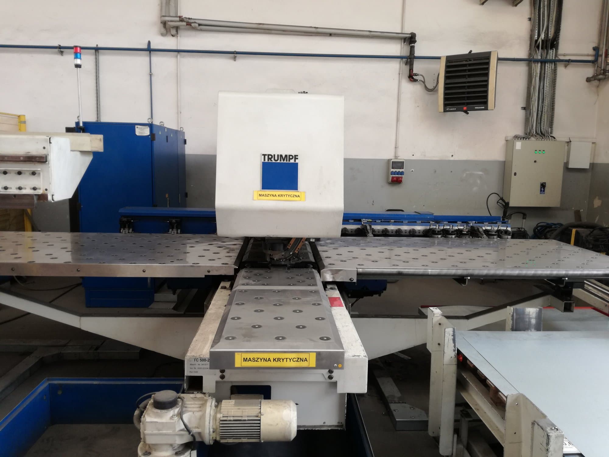 A Trumpf Trumatic 500 gép elölnézete