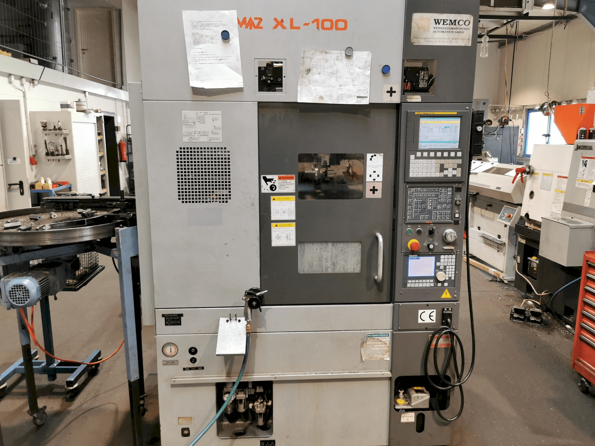 A Takamaz XL100 gép elölnézete