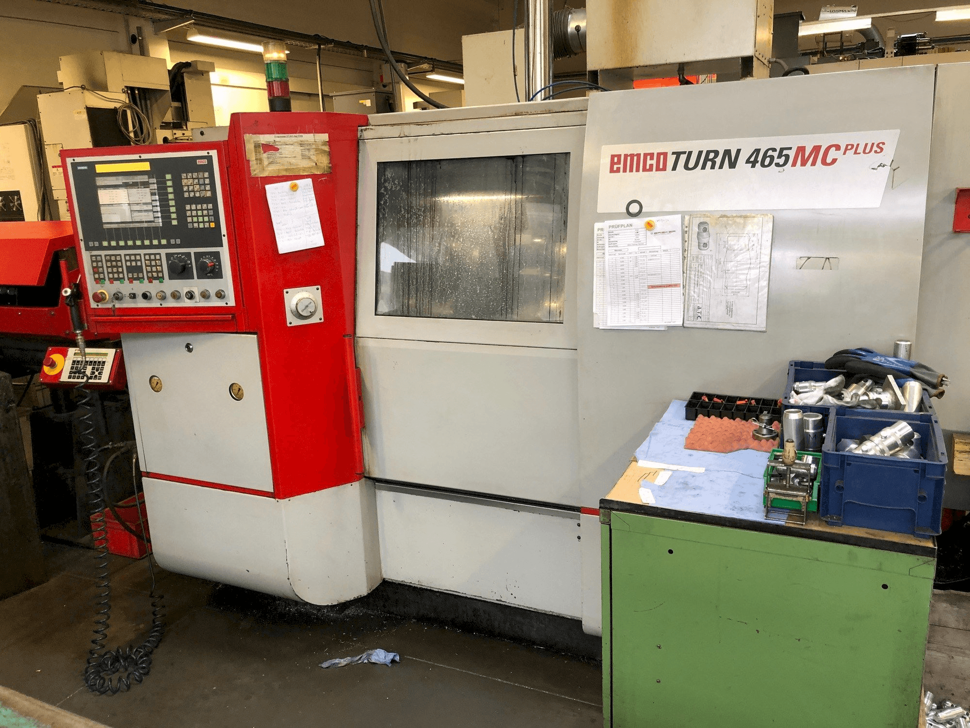 A EMCO ET465 MCplus TCM gép elölnézete