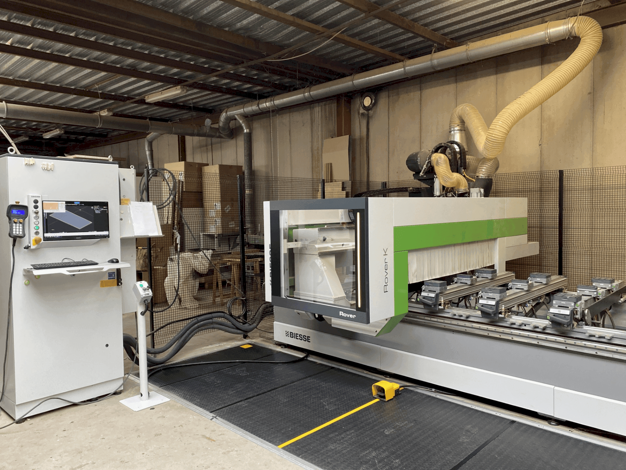 A BIESSE Rover K Smart 1532 gép elölnézete