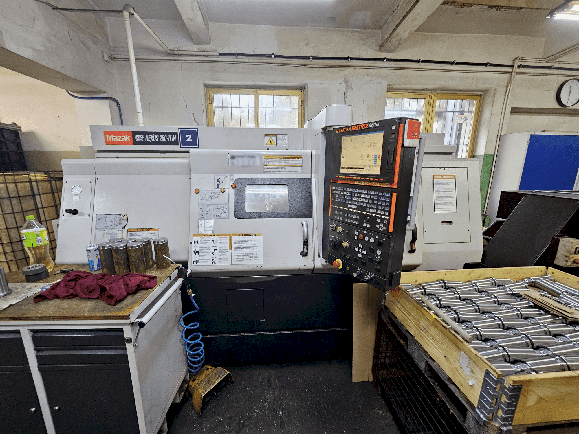 A Mazak QUICKTURN NEXUS 250-II M gép elölnézete