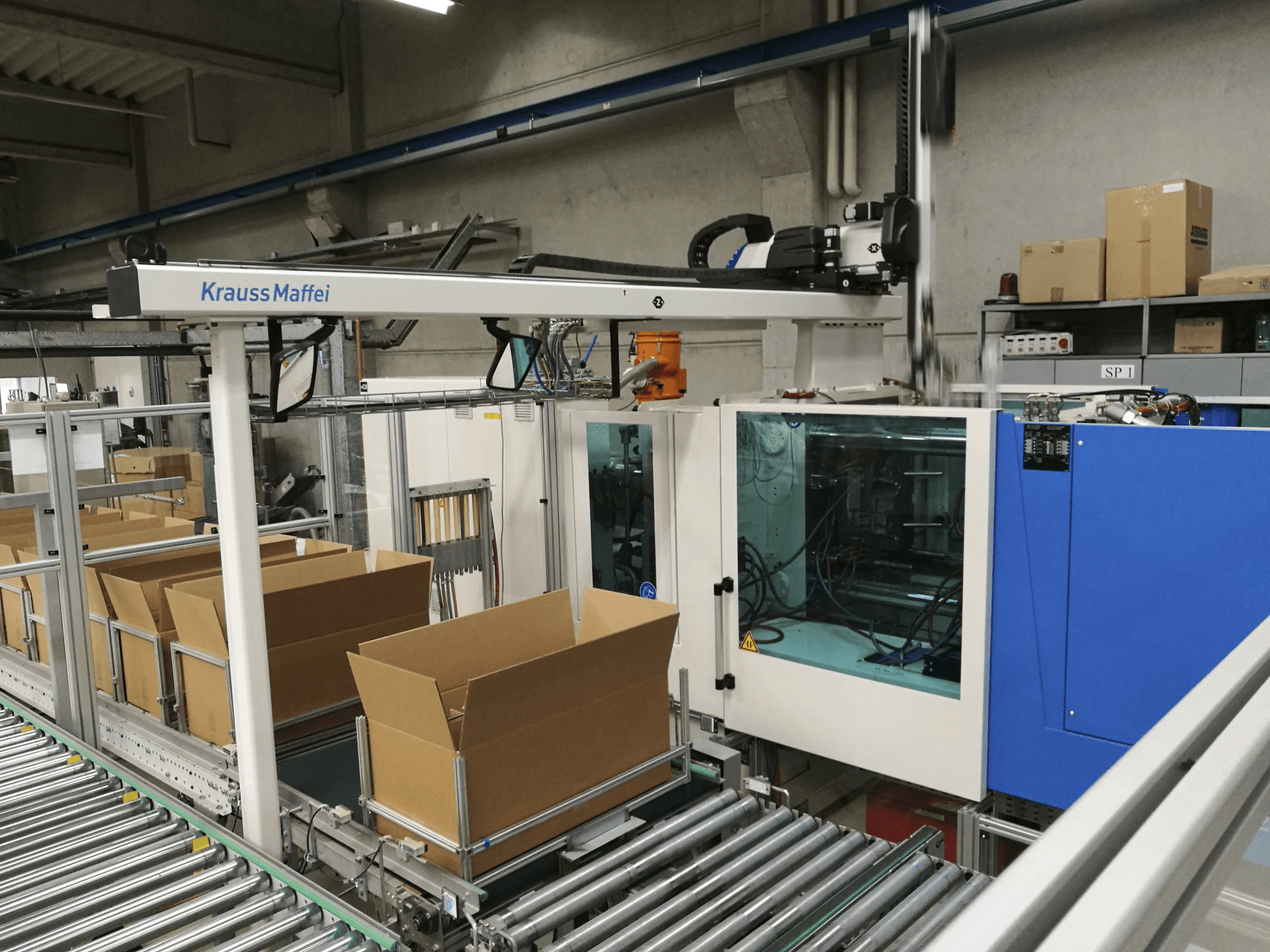 A Krauss Maffei 200-750 CX gép jobb nézete