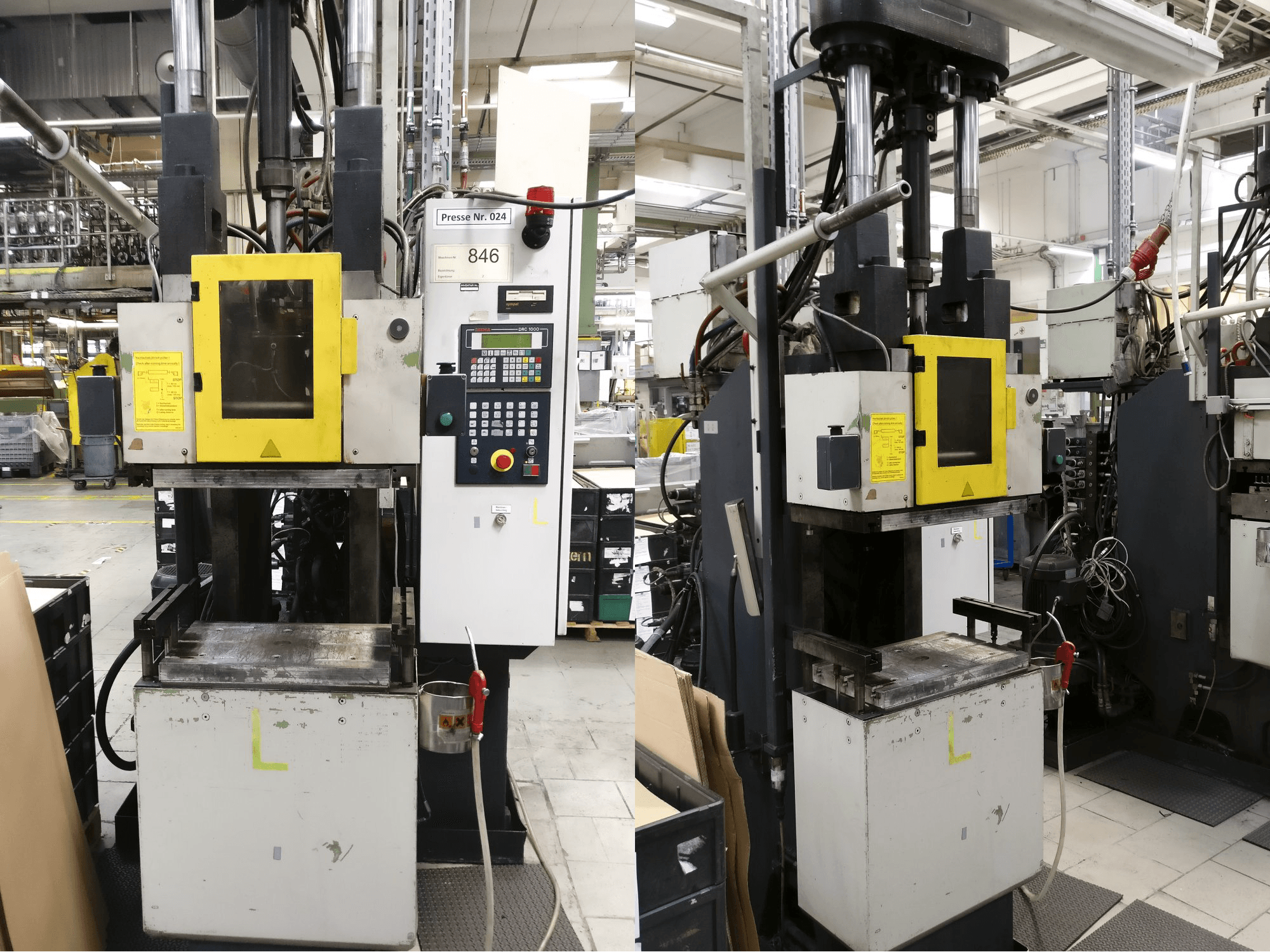 A Kloeckner Desma 956.050 gép jobb oldali nézete