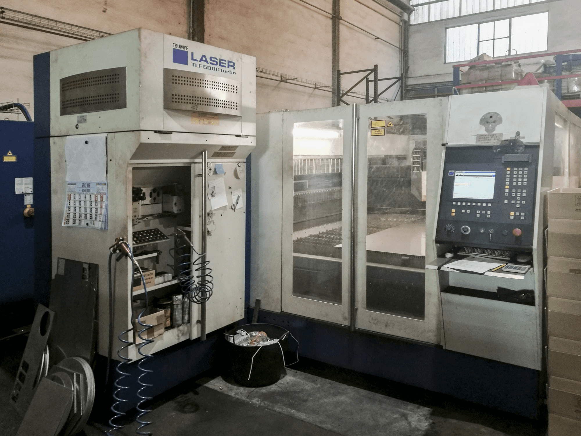 A Trumpf Trumatic L3050 gép elölnézete