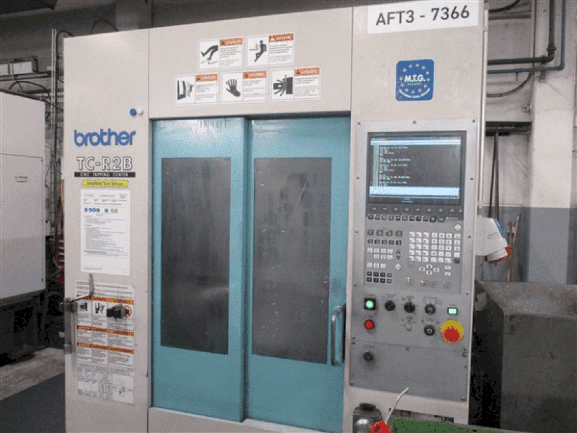 A Brother TC-R2B gép elölnézete