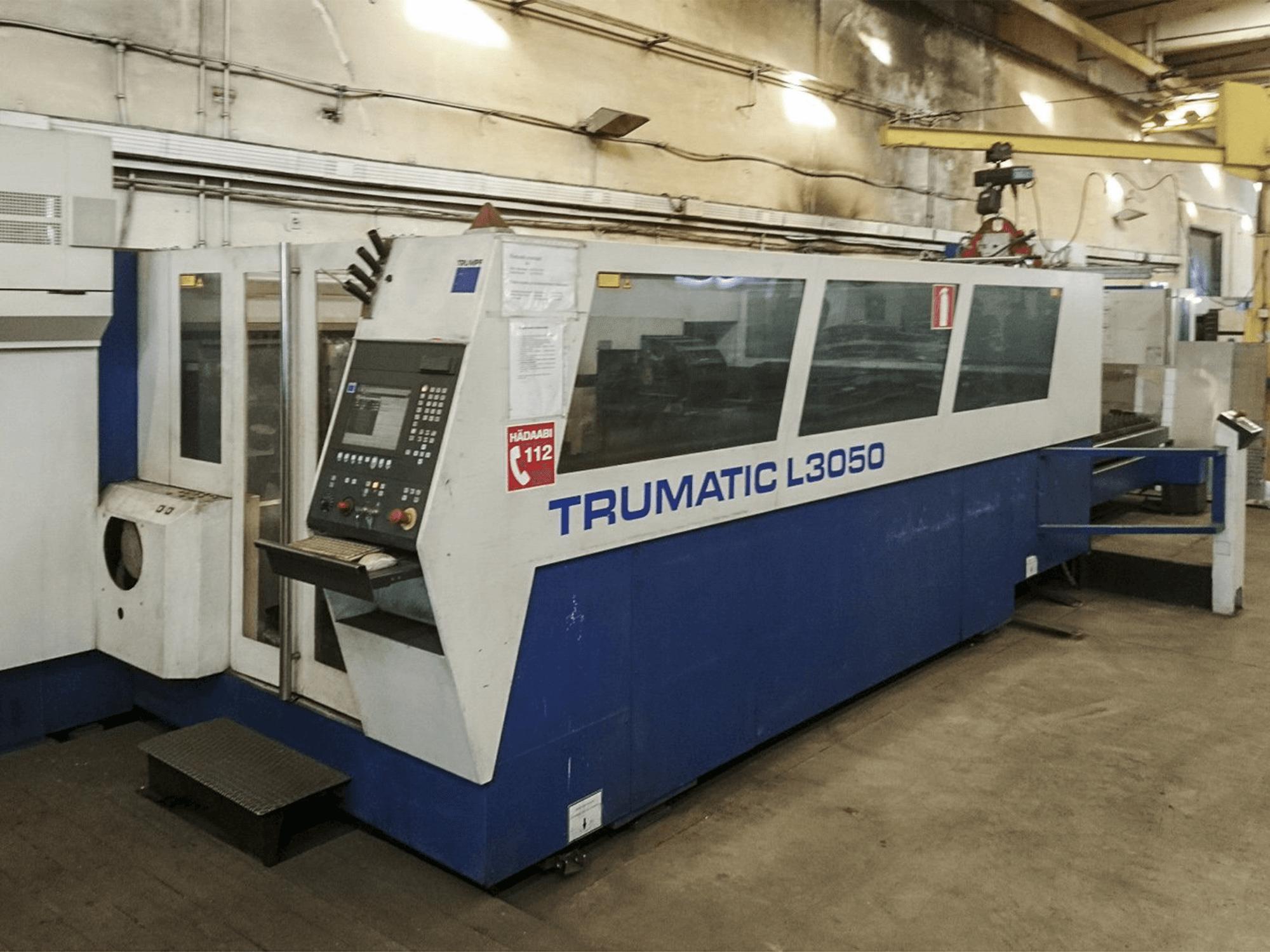A Trumpf Trumatic L3050 gép bal oldali nézete