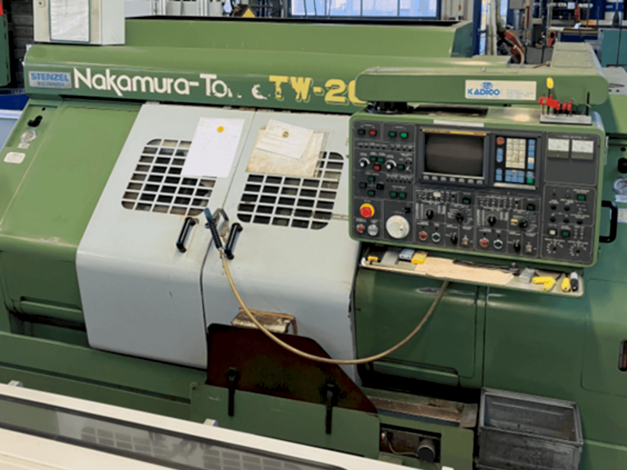 A NAKAMURA-TOME TW-20MM gép elölnézete