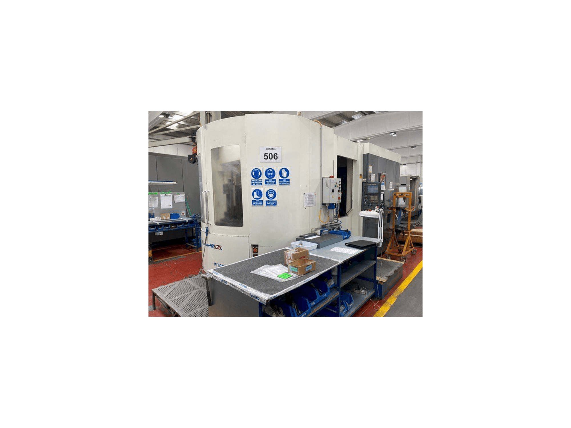 A Kitamura Mycenter HX630L gép elölnézete