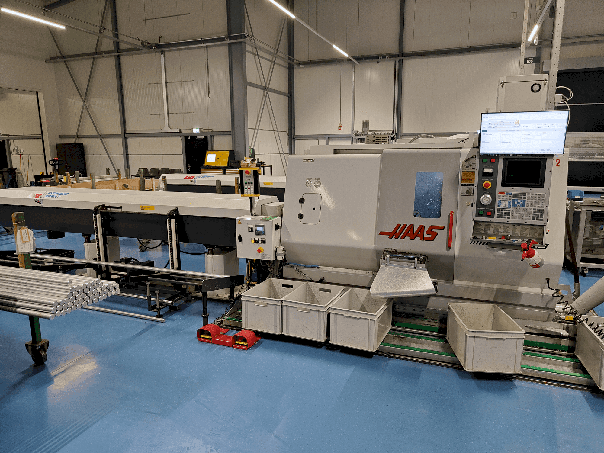 A HAAS TL-15BHE gép elölnézete