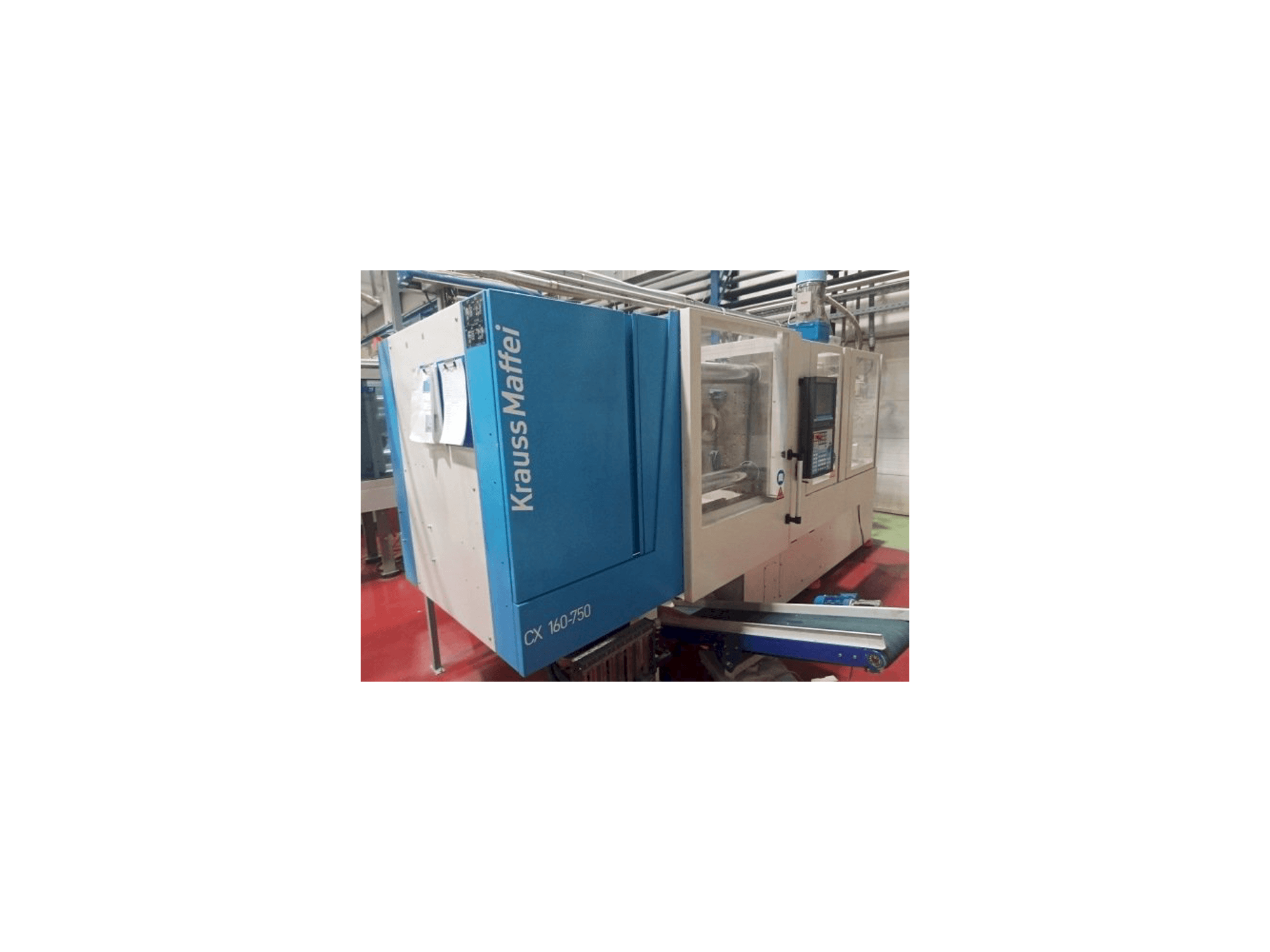 A Krauss Maffei KM 160-750 CX gép elölnézete