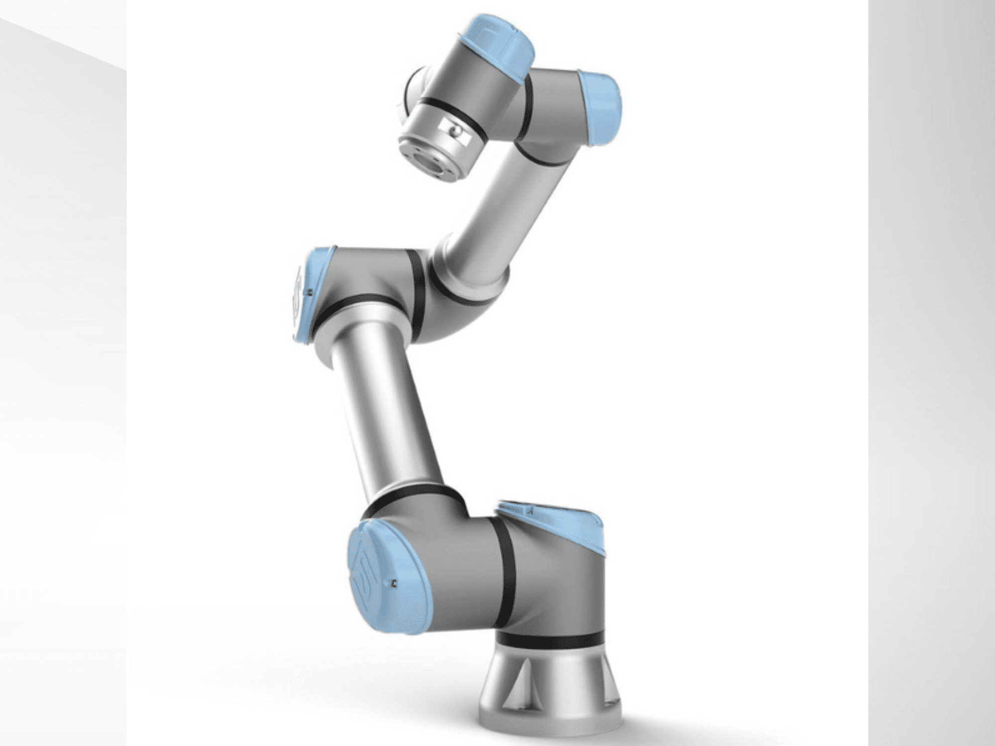 A Universal Robots UR-3e gép elölnézete