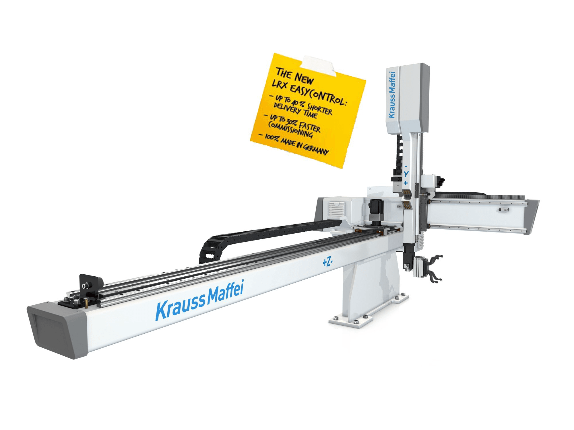 A Krauss Maffei LRX EasyControl 50 gép elölnézete