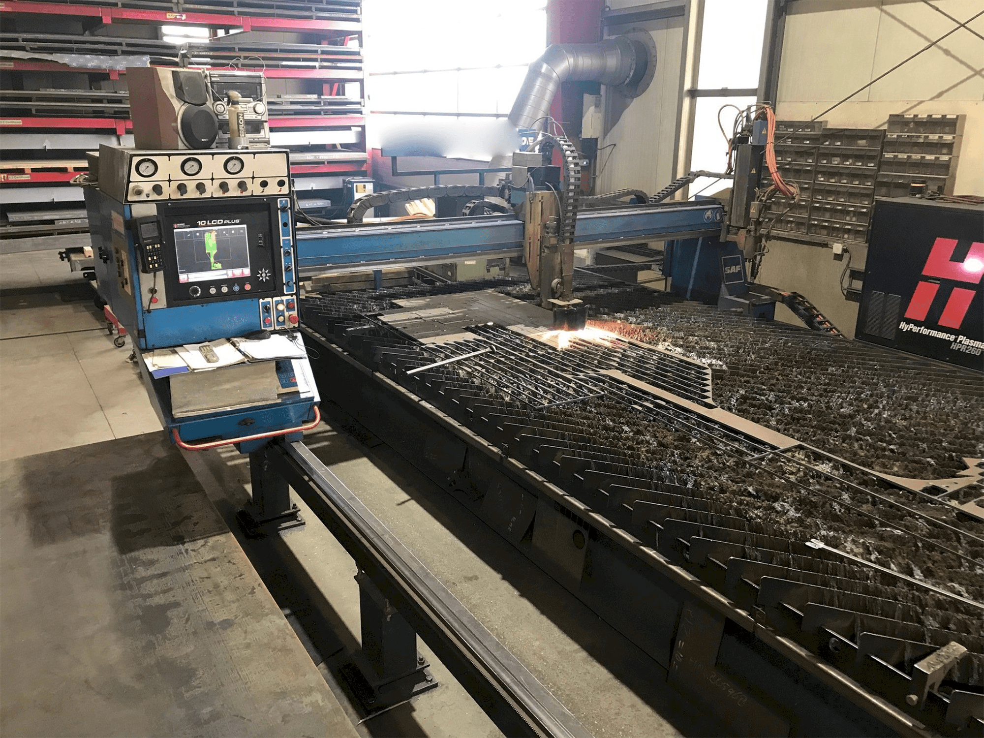 A SAF Oxytome B30E gép elölnézete