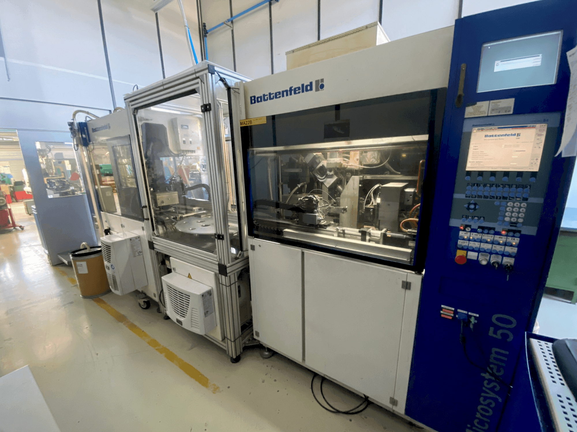 A Battenfeld Microsystem MM 50/50 gép elölnézete