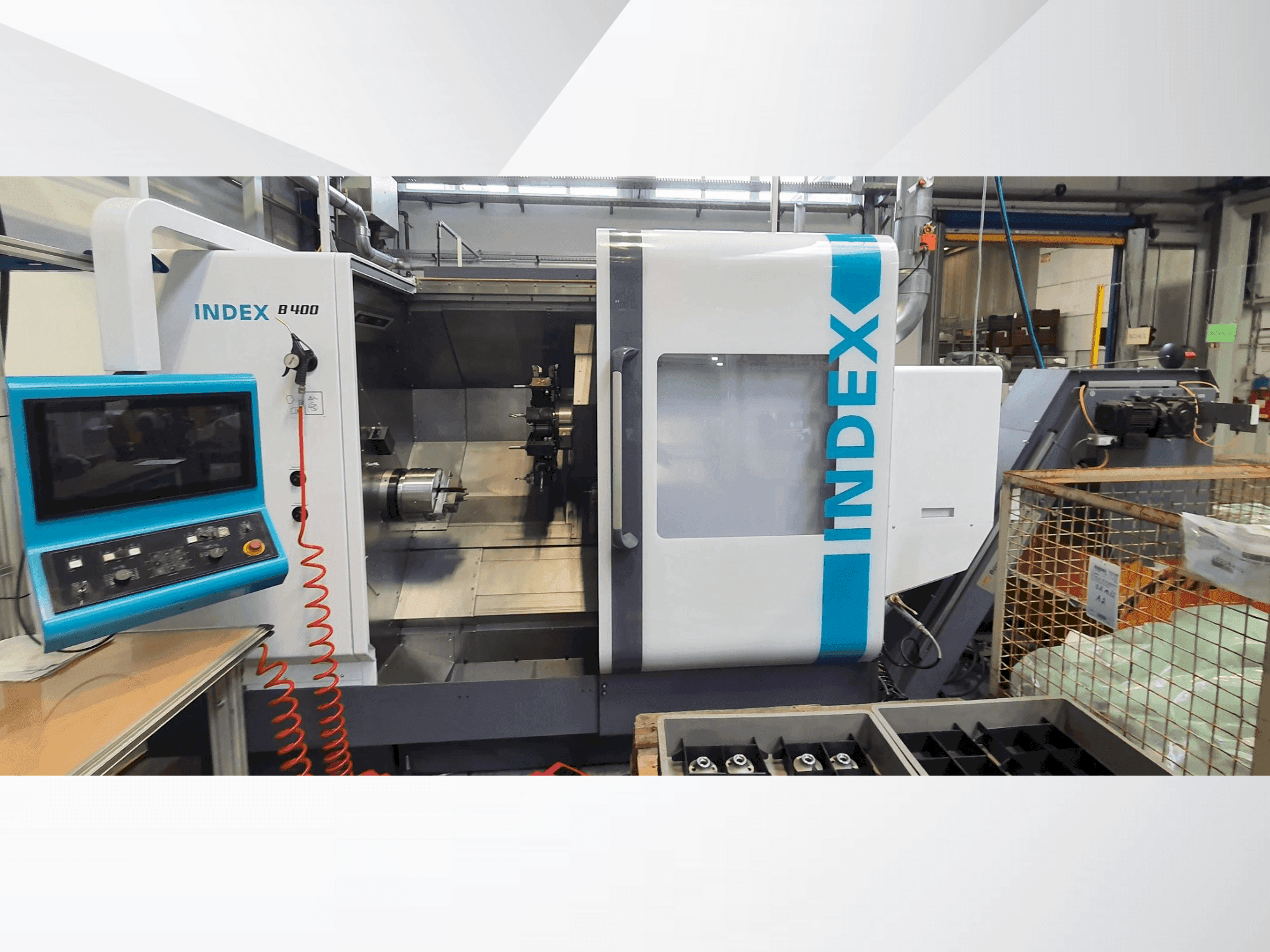 A Index B400 gép elölnézete